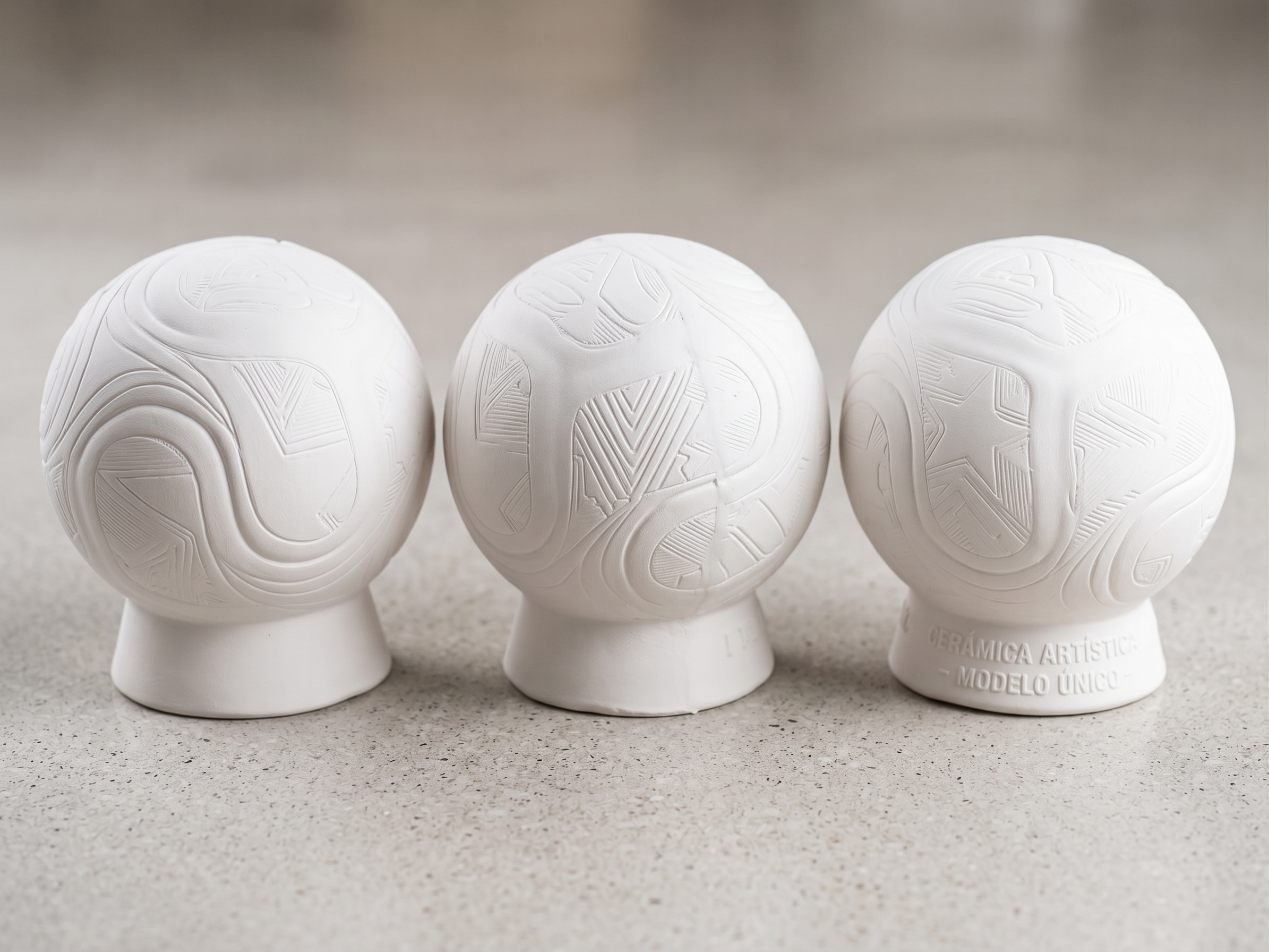 Figura de yeso artesanal pulida y lista para pintar