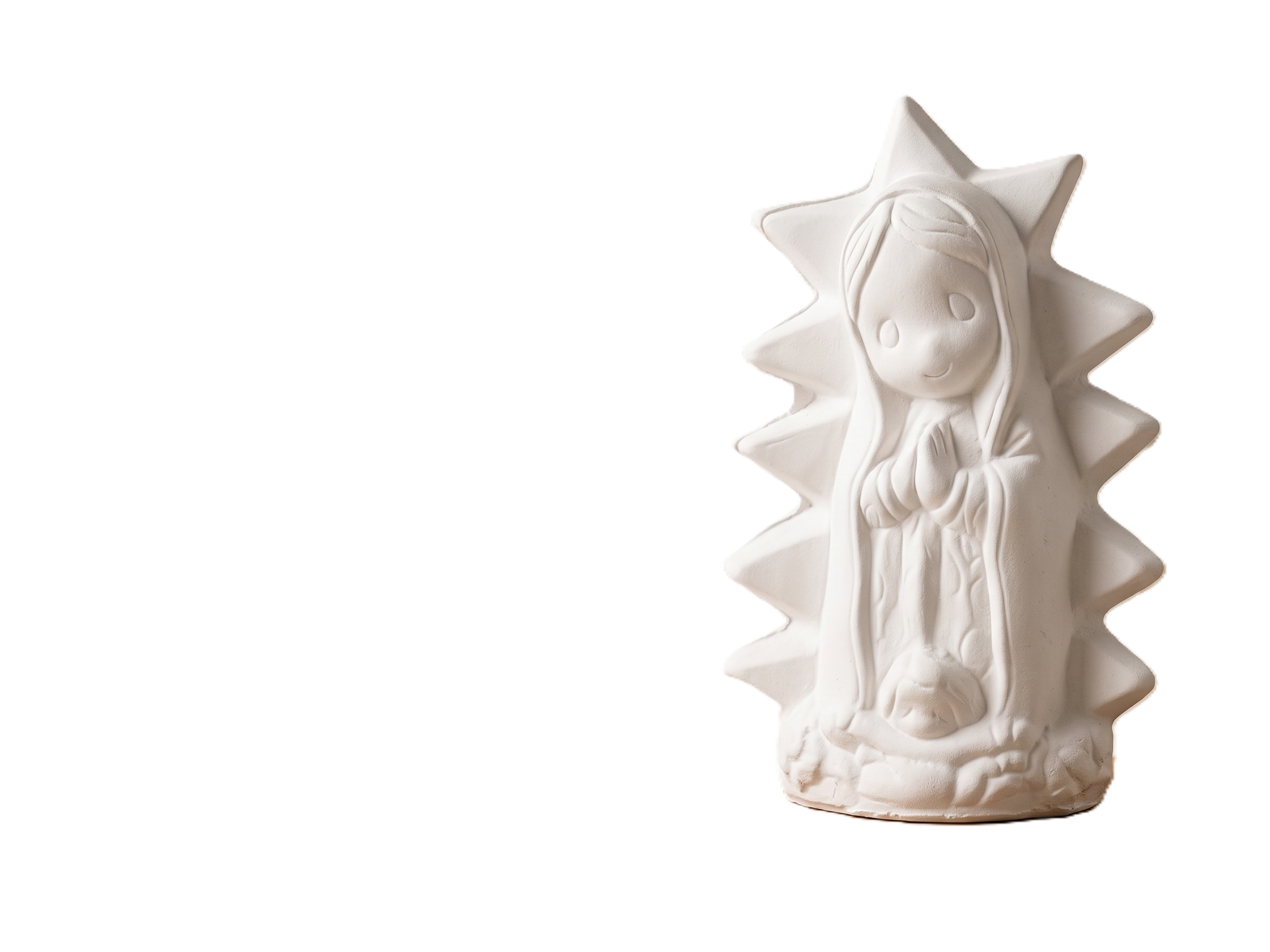 Figura de yeso Virgencita